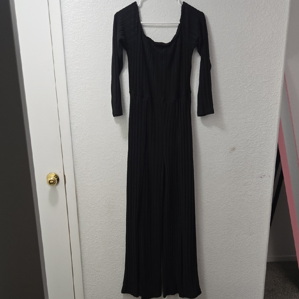 SHEIN Classic Black Long Sleeve Dress